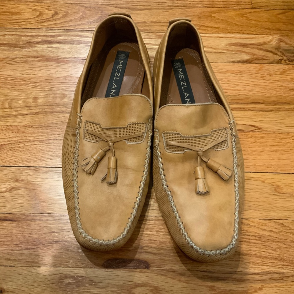 Mezlan men's tan loafers